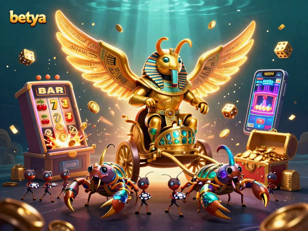 Experience the thrill of winning at betya casino with vibrant slot machines and captivating characters.
